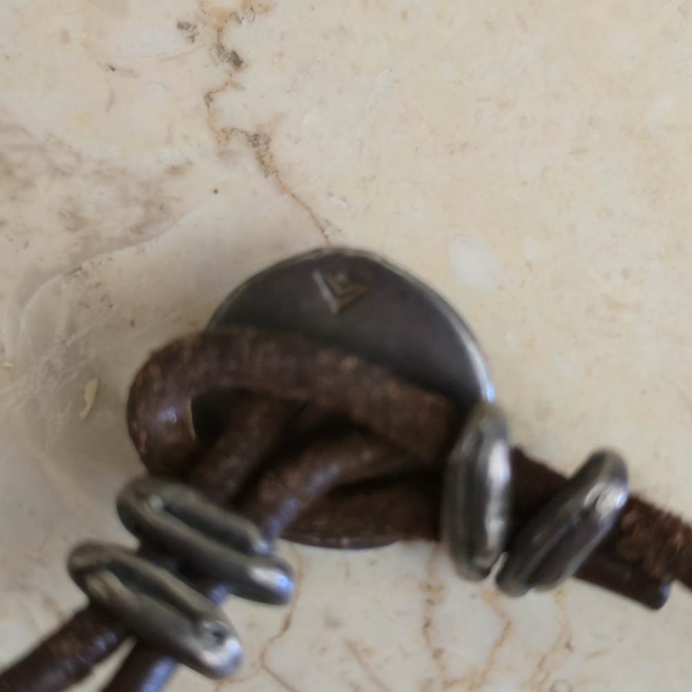 Silpada Brown Leather and White Pearl Necklace & Bracelet - Picture 3 of 9